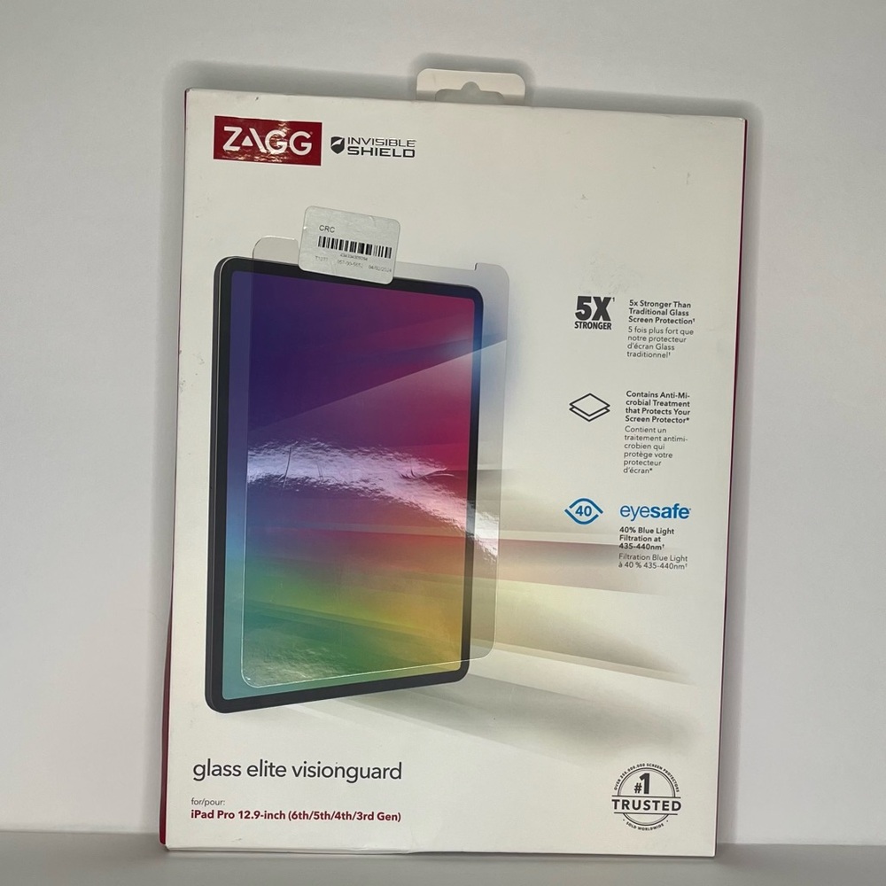 ZAGG Glass Elite Visiongaurd Screen Protector for iPad Pro 12.9” (3rd - 6th Gen)